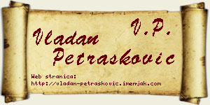 Vladan Petrašković vizit kartica